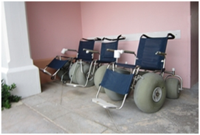 Bahamas beach wheelchairs